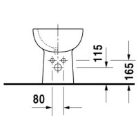Биде напольное Duravit D-Code 22411000002