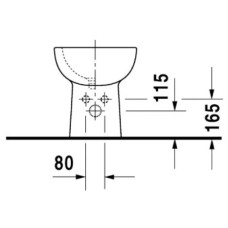 Биде напольное Duravit D-Code 22411000002