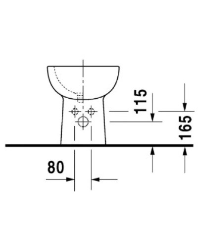 Биде напольное Duravit D-Code 22411000002