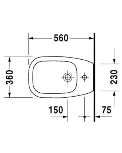 Биде напольное Duravit D-Code 22411000002