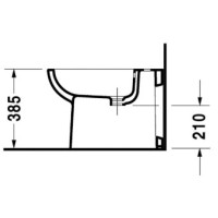 Биде напольное Duravit D-Code 22411000002