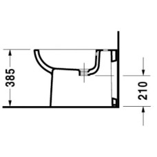 Биде напольное Duravit D-Code 22411000002