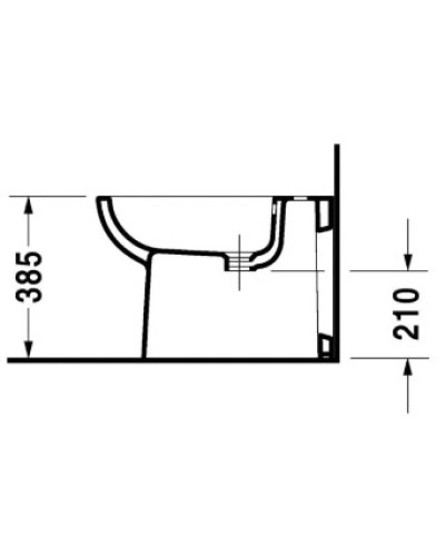 Биде напольное Duravit D-Code 22411000002