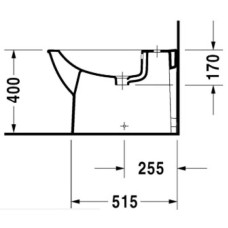 Биде напольное Duravit Darling New 2251100000