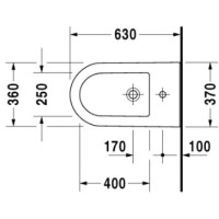 Биде напольное Duravit Darling New 2251100000
