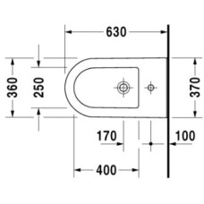 Биде напольное Duravit Darling New 2251100000