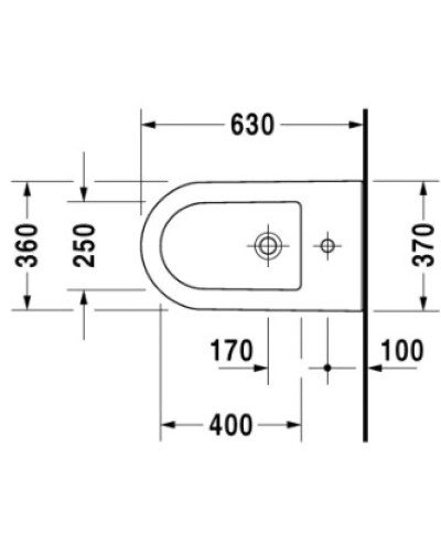 Биде напольное Duravit Darling New 2251100000
