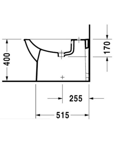 Биде напольное Duravit Darling New 2251100000