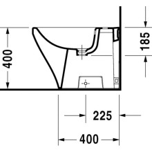 Биде напольное Duravit DuraStyle 2284100000