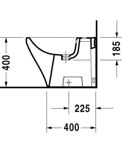 Биде напольное Duravit DuraStyle 2284100000
