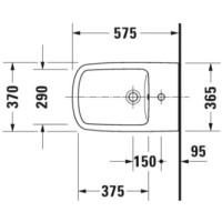 Биде напольное Duravit DuraStyle 2284100000
