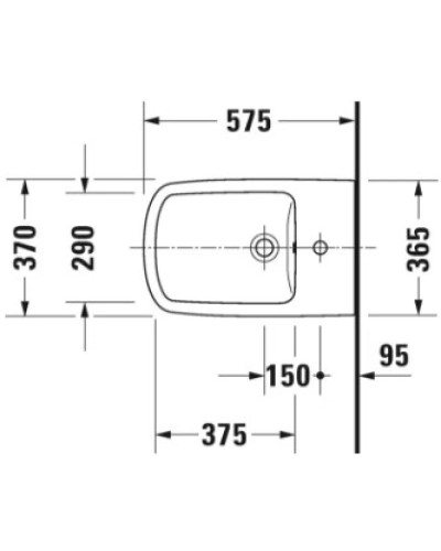 Биде напольное Duravit DuraStyle 2284100000