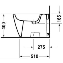 Биде напольное Duravit Happy D.2 2259100000