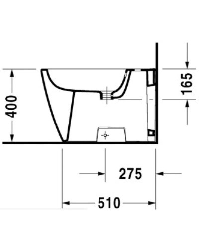 Биде напольное Duravit Happy D.2 2259100000
