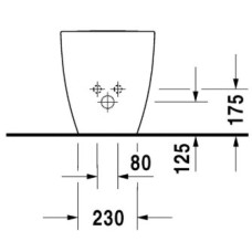 Биде напольное Duravit Happy D.2 2259100000