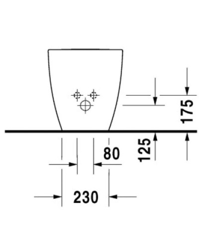 Биде напольное Duravit Happy D.2 2259100000