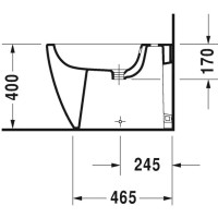 Биде напольное Duravit ME by Starck 2289100000