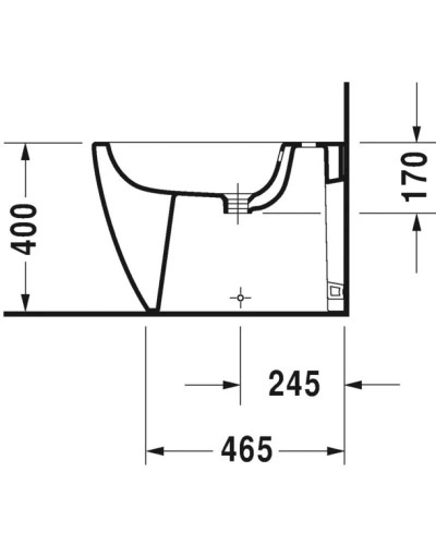 Биде напольное Duravit ME by Starck 2289100000