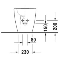 Биде напольное Duravit ME by Starck 2289100000
