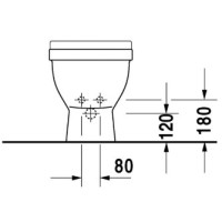 Биде напольное Duravit Starck 3 2234100000