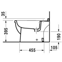 Биде напольное Duravit Starck 3 2234100000