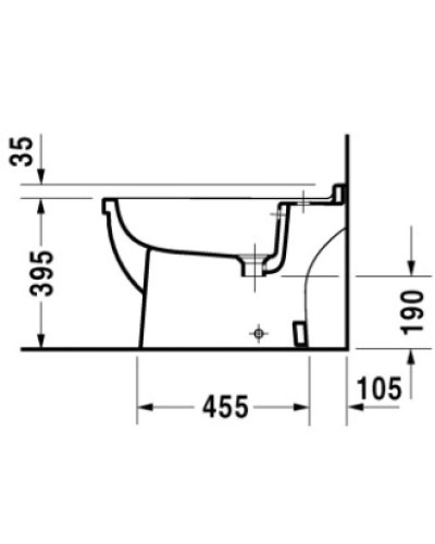 Биде напольное Duravit Starck 3 2234100000