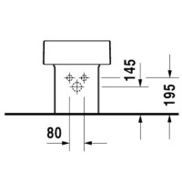 Биде напольное Duravit Vero 2240100000