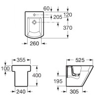 Биде напольное Roca Hall 357624000