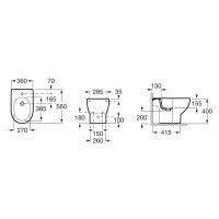 Биде напольное Roca Meridian 357244000