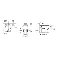 Биде напольное Roca Meridian 357244000