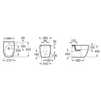Биде напольное Roca Meridian 357247000