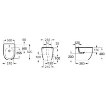 Биде напольное Roca Meridian 357247000