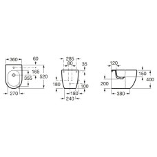 Биде напольное Roca Meridian 357247000