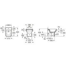 Биде напольное Roca Dama 357787000