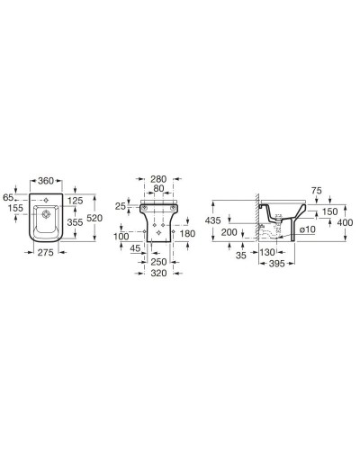 Биде напольное Roca Dama 357787000