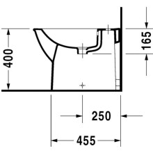 Биде напольное Duravit Darling New 2250100000