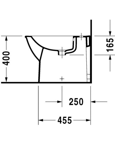 Биде напольное Duravit Darling New 2250100000