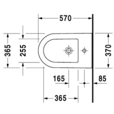 Биде напольное Duravit Darling New 2250100000