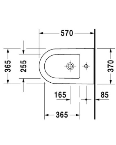 Биде напольное Duravit Darling New 2250100000