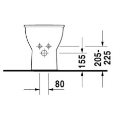 Биде напольное Duravit Darling New 2250100000