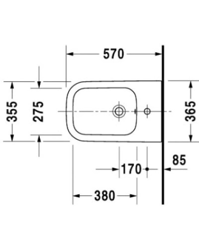 Биде напольное Duravit Happy D.2 2267100000