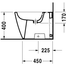Биде напольное Duravit Happy D.2 2267100000