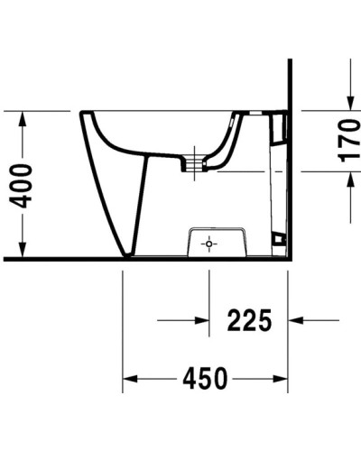 Биде напольное Duravit Happy D.2 2267100000