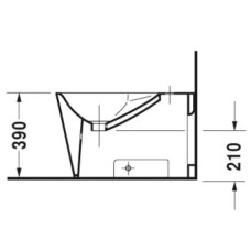 Биде напольное Duravit Starck 1 0274100000