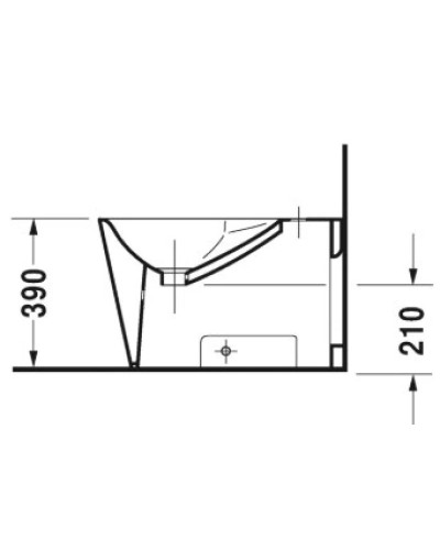 Биде напольное Duravit Starck 1 0274100000
