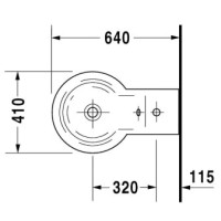 Биде напольное Duravit Starck 1 0274100000