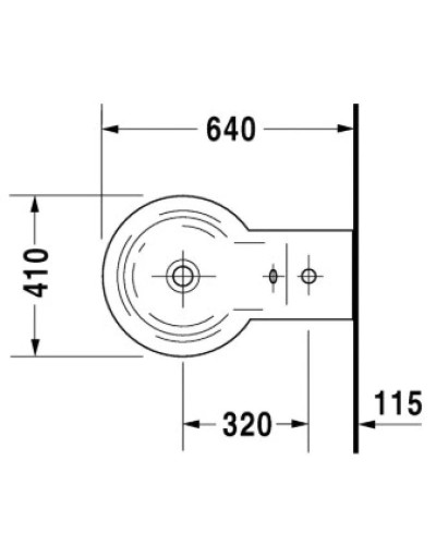 Биде напольное Duravit Starck 1 0274100000
