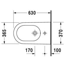 Биде напольное Duravit Starck 2 2272100000