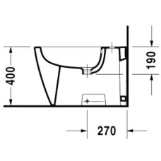 Биде напольное Duravit Starck 2 2272100000