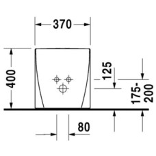 Биде напольное Duravit Starck 2 2272100000